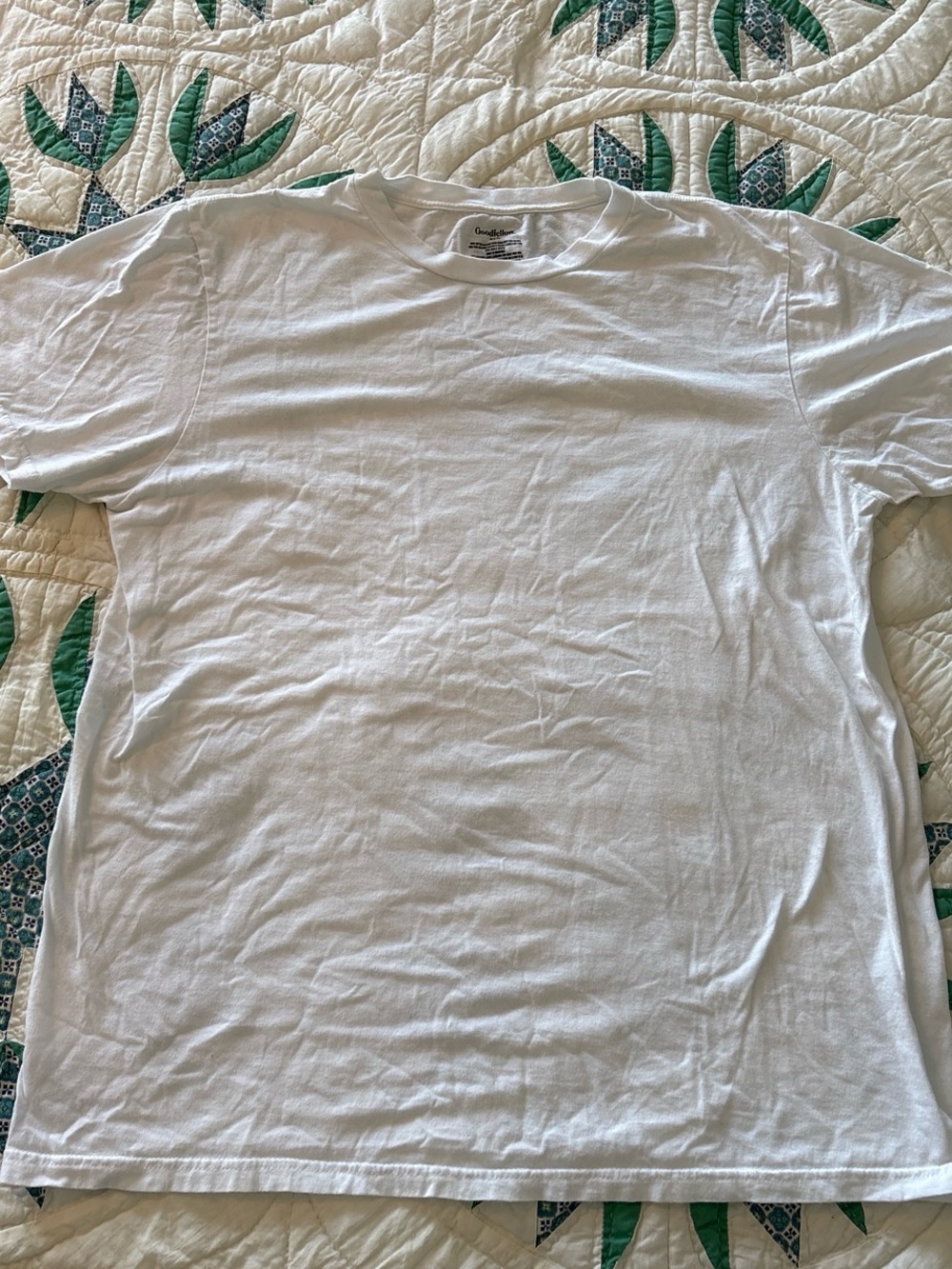 Goodfellow & Co White Short Sleeve Crew Neck Tee